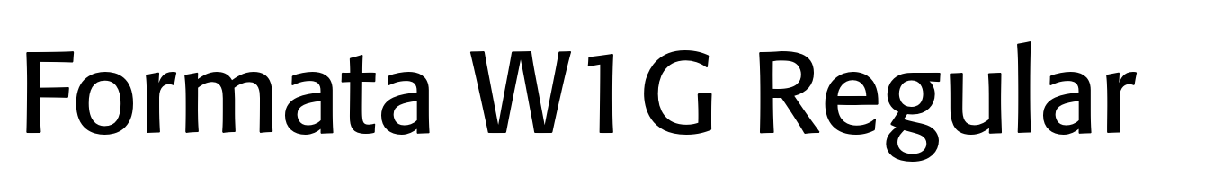 Formata W1G Regular